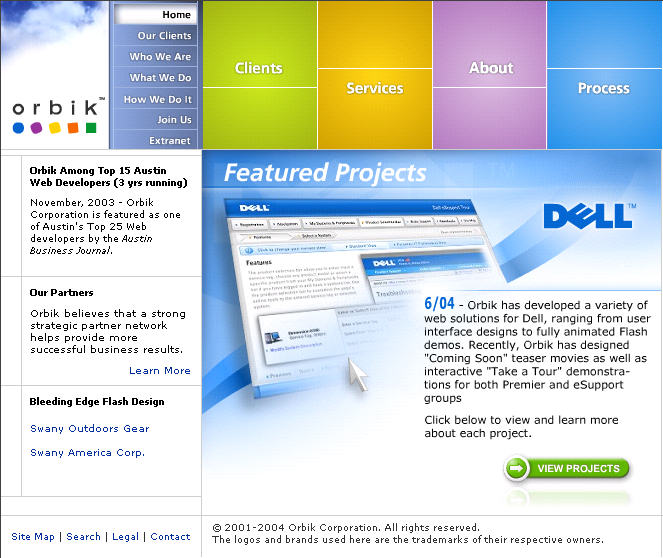 Orbik / Dell web development